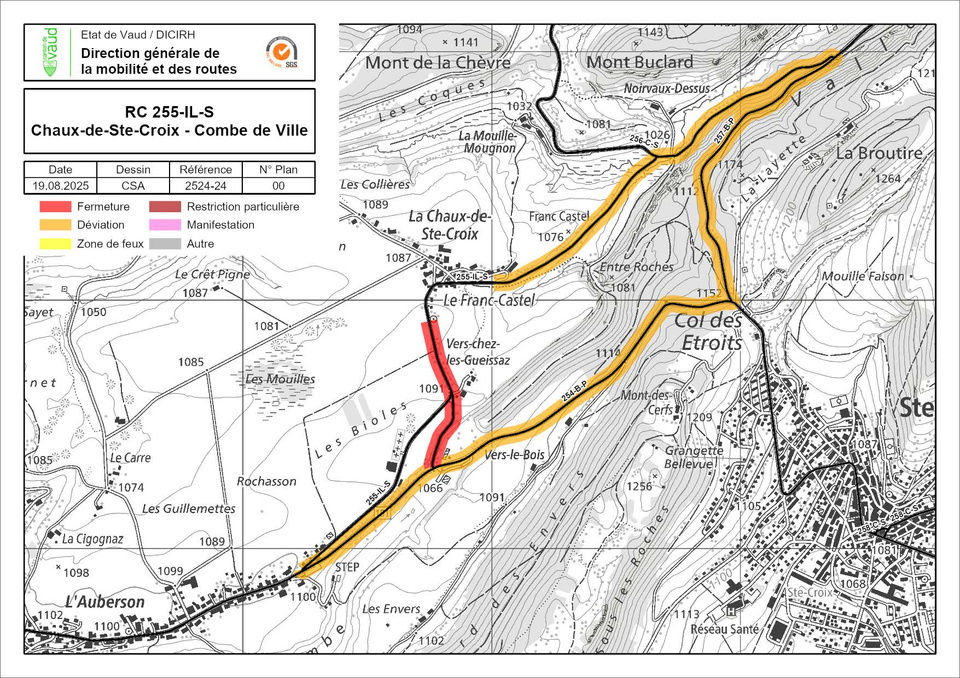 Plan_RC 255-IL-S Chaux-de-Ste-Croix - Combe de Ville