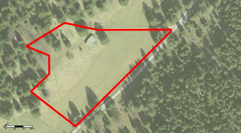 vue aérienne terrain de La Layettaz vue aérienne terrain de La Layettaz