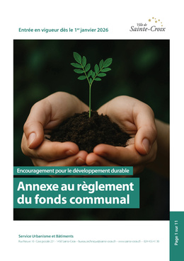 Annexe au règlement du fonds communal Annexes au règlement du fonds communal